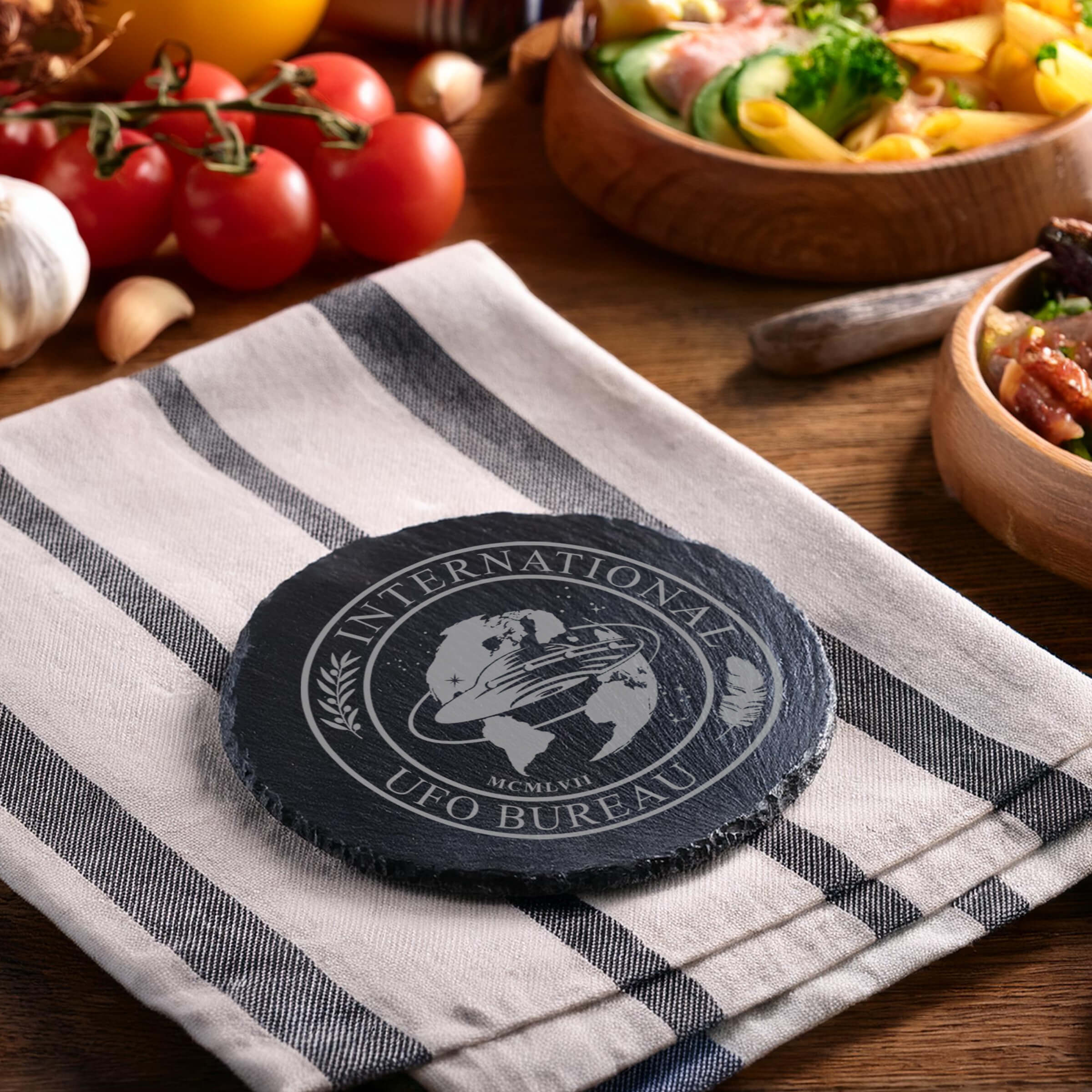 IUFOB Chiseled Edge Slate Coasters