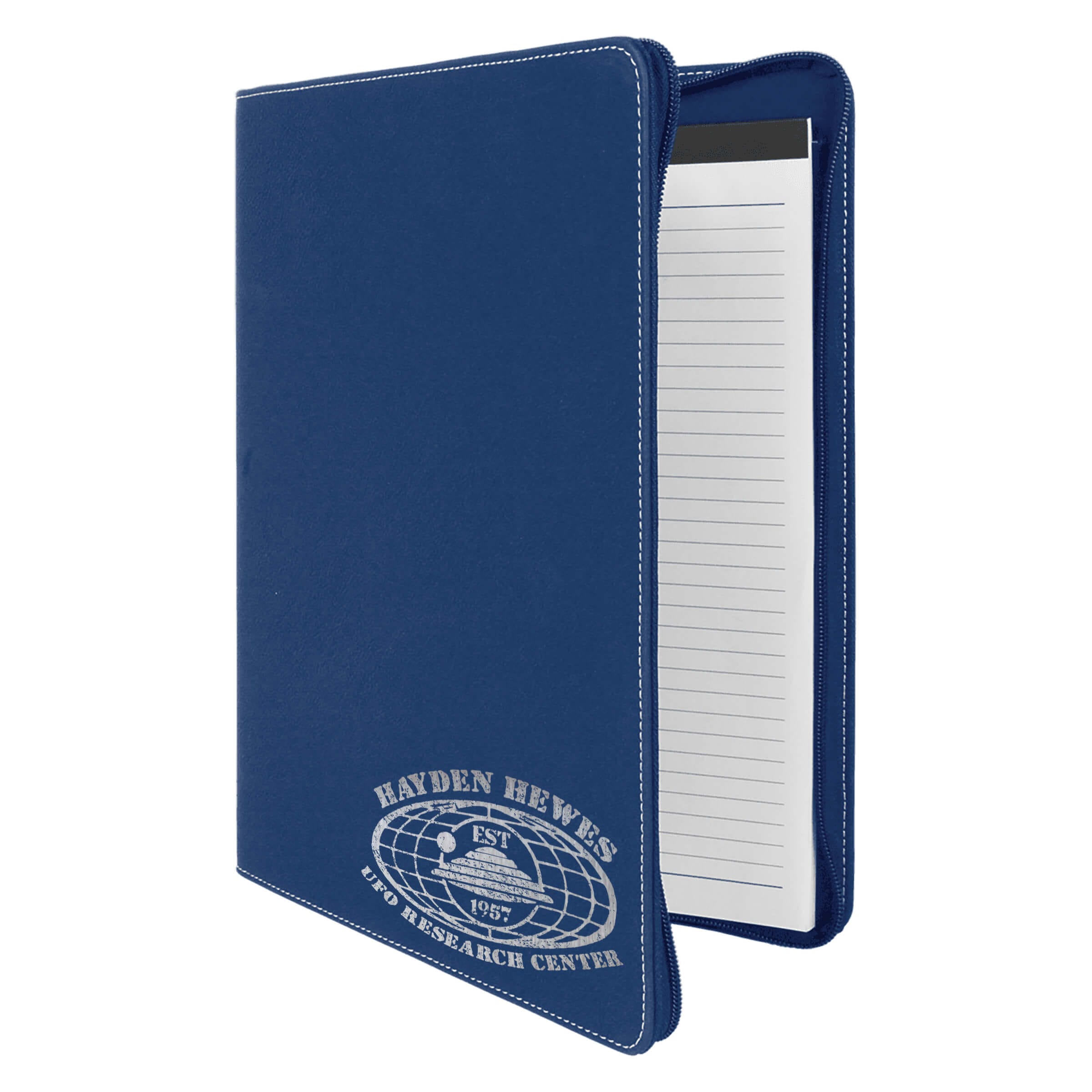 IUFOB 9 1/2" x 12" Leatherette Portfolio with Notepad & Zipper