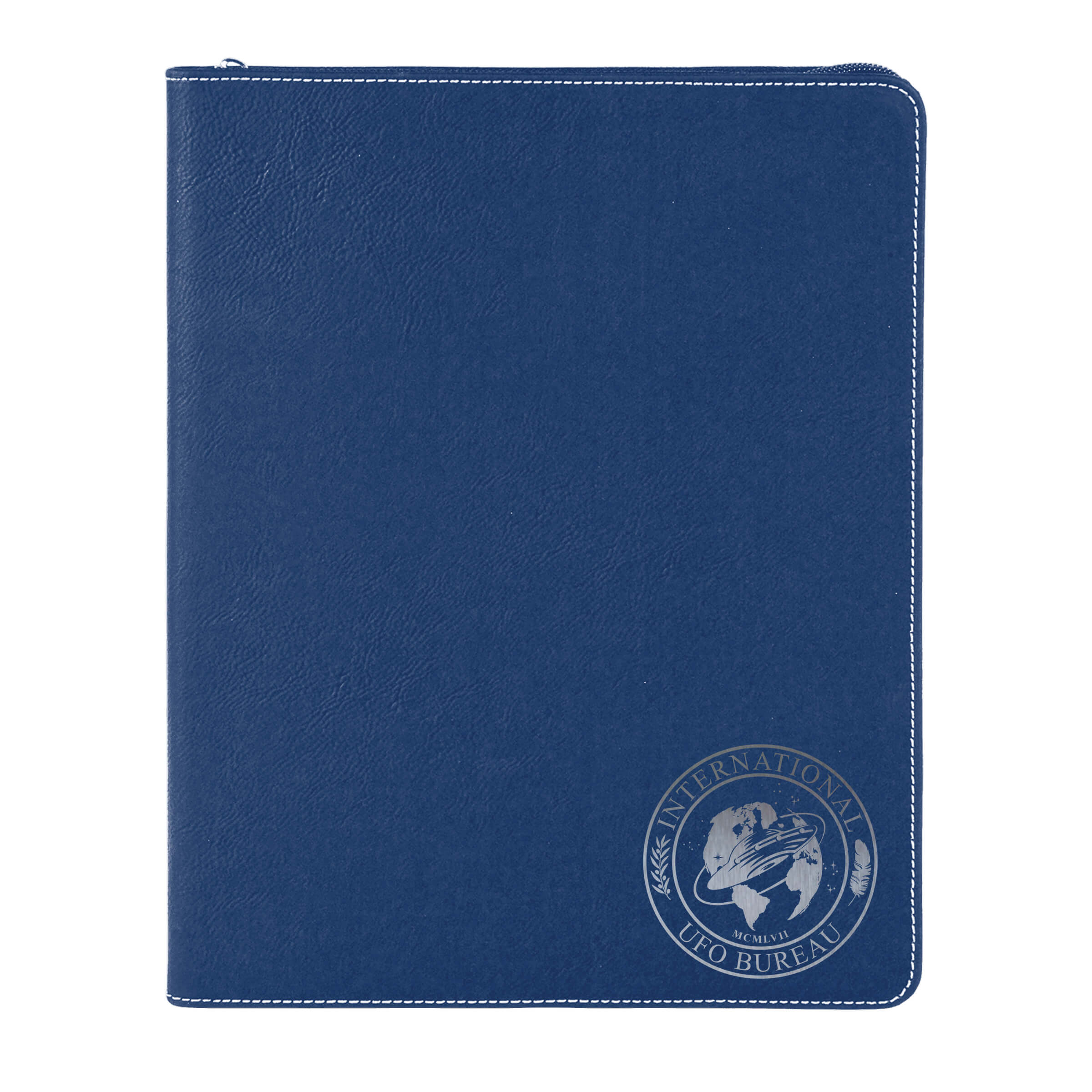 IUFOB 9 1/2" x 12" Leatherette Portfolio with Notepad & Zipper