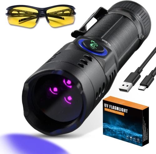 DARKBEAM 365nm UV Light Flashlight Black Light