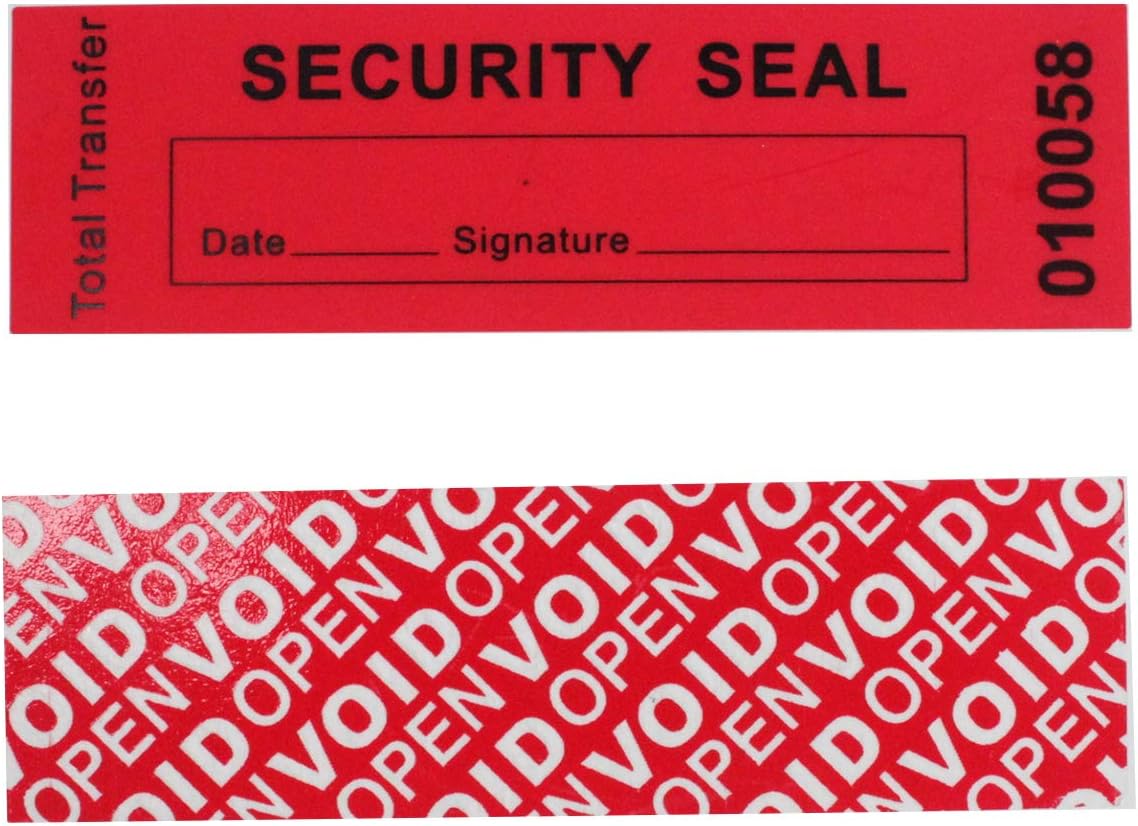 Total Transfer Tamper Evident Security Warranty Void Stickers