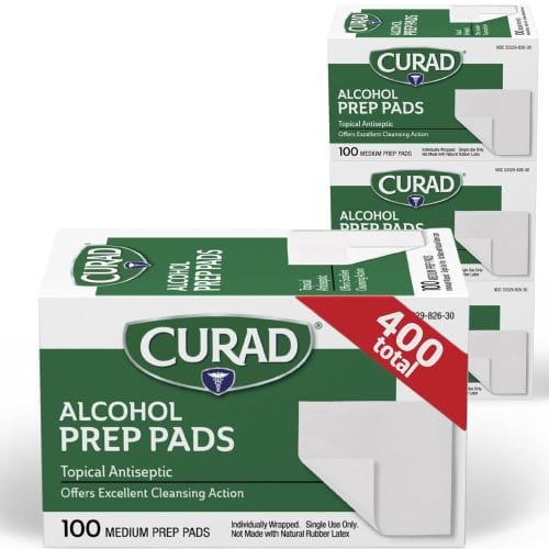 CURAD Alcohol Prep Pads (Pack of 4 Boxes)